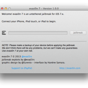 Evasi0n7 Version 1.0.0 Mac OS X