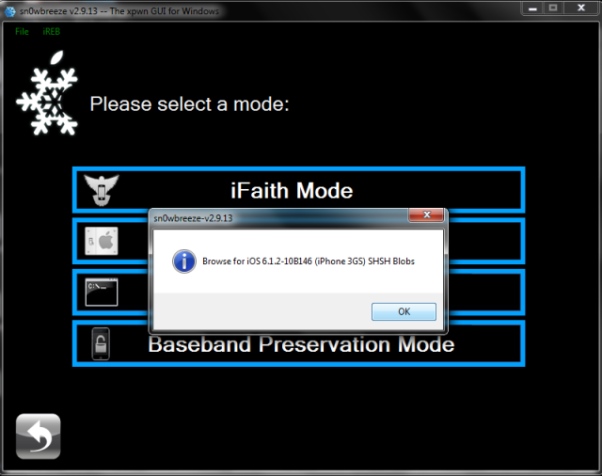downgrade ios 6.1.3 sn0wbreeze