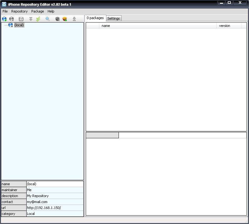 Repository Editor iPhone v.2.00