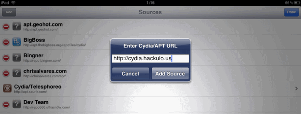 Adding this repo is automated process and after SpringBoard refresh just go to Search in Cydia and find Installous 4.