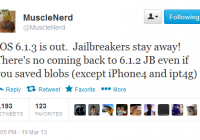 Downgrading the Latest iOS 6.1.3 Is Possible Only With Saved SHSH Blobs