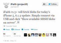 Can We Use iFaith 1.5.8 to Downgrade iOS 6.1.4 on iPhone 5?