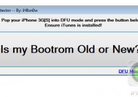 Use iDetector To Check iPhone 3GS Bootrom Version