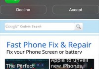 iPhone Incoming Call Notification Banner with Open App Interaction