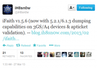 New iFaith 1.5.6 for SHSH Blobs Dumping and iOS 6.1.3 Downgrading