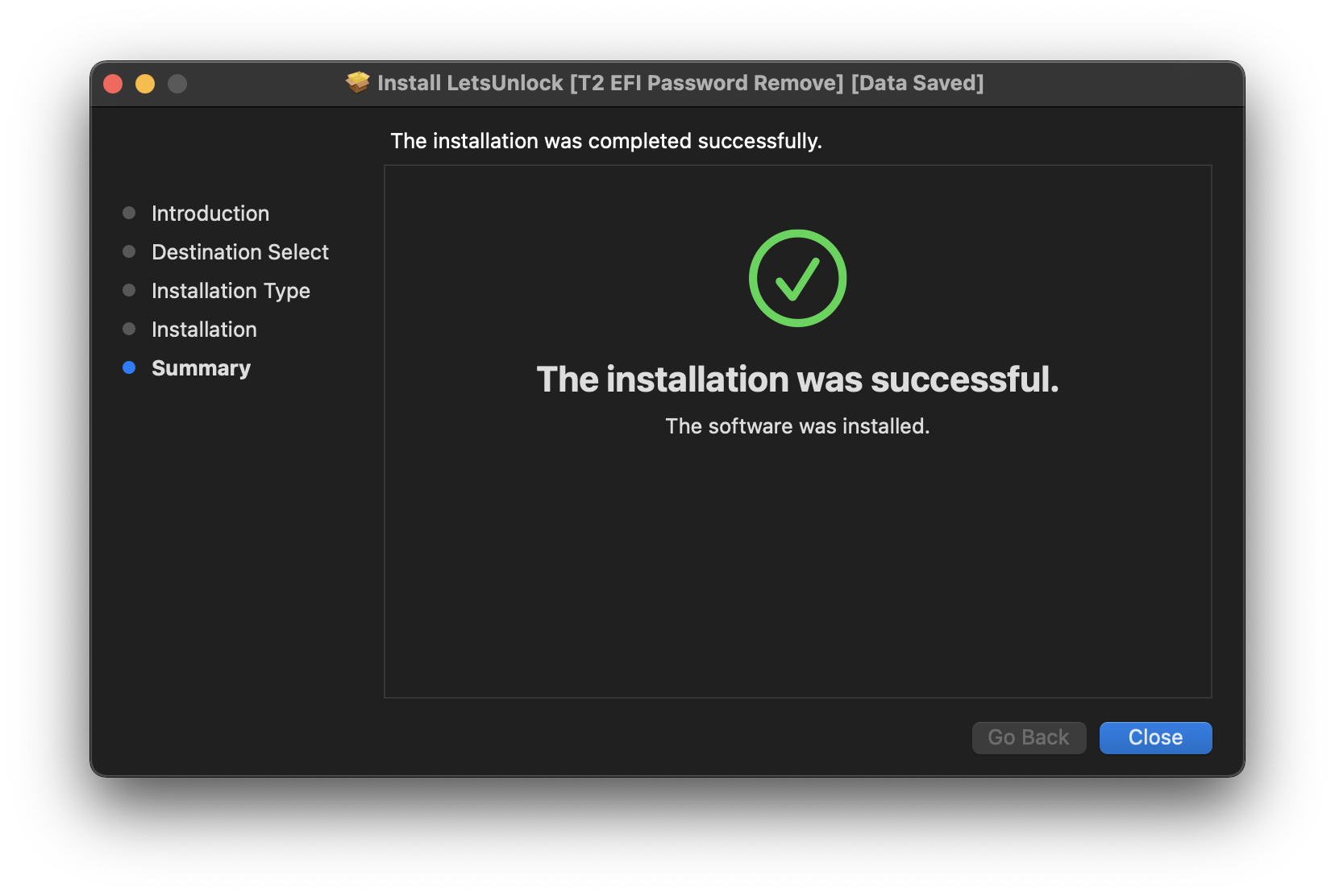 Install EFI Firmware Unlock Tool