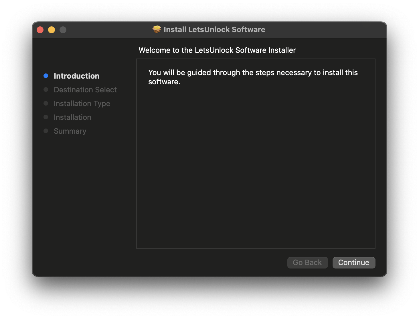 Install LetsUnlock iCloud Bypass Tool step 1