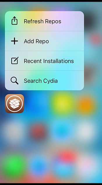 How to Bring 3D Touch on Cydia iPhone 6 iOS 9 with Jailbreak Tweak