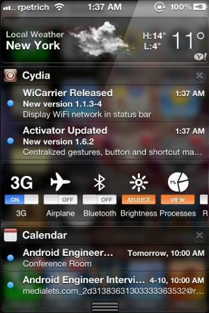 Curiosa Jailbreak App Allows to View Cydia Updates Notifications