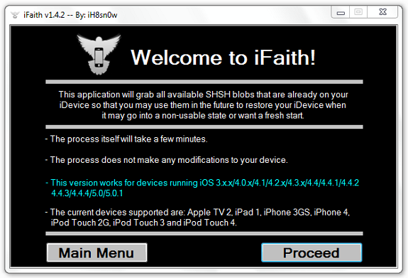 How to Downgrade iOS 5.1 to 5.0.1 or iOS 5.0 using iFaith 1.4.2