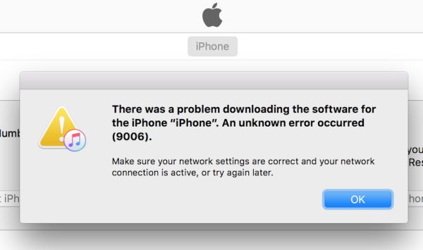 Error 9006 iTunes Fix Guide for iPhone iOS 10 Users