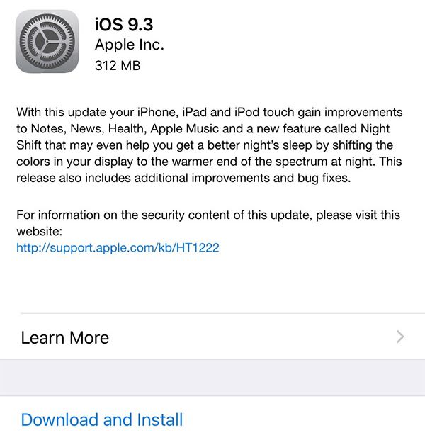 How to Install iOS 9.3 through iTunes on Mac / Windows PC