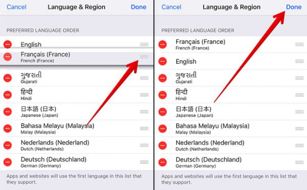 Set up Keyboard Language Order iPhone iOS 10