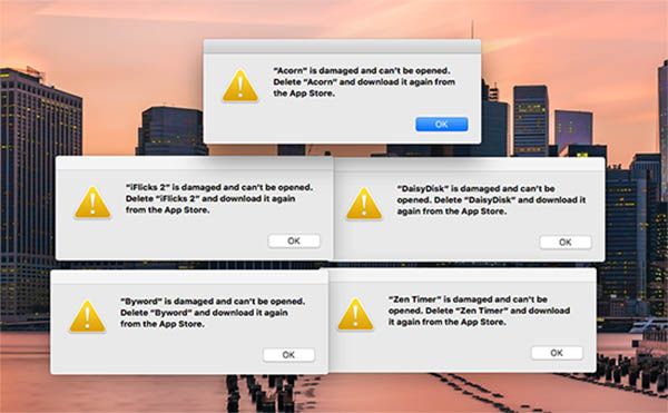 Mac Applications Damaged Due to Authentication Problems