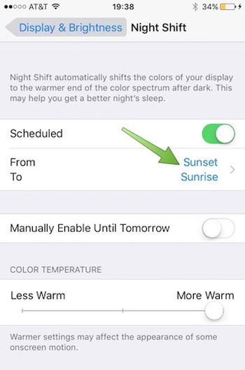 How to Set iPhone Night Shift Mode to Automatically Switch On and Off