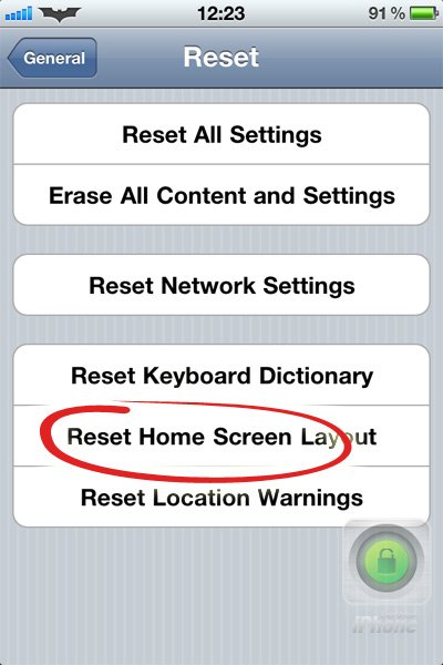 Reset iPhone&#039;s Home Screen [How To]