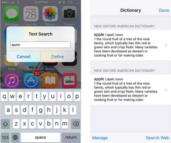iPhone Searching Jailbreak Tweak for iOS 9 for Web Search