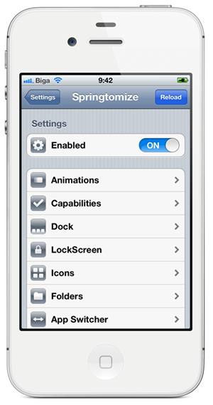 Springtomize 2 For Free! Customizes Everything In Your iPhone!