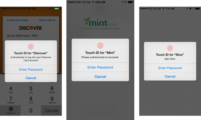 Touch ID in third-party apps