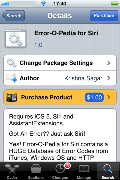 Error-O-Pedia Cydia Tweak Fixes