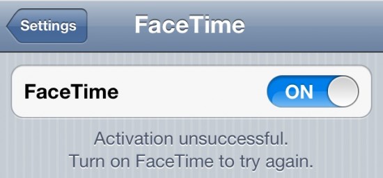 facetime ios 7 fix