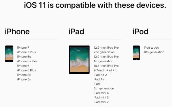 What iPhone and iPad Is Compatible with iOS 11 Beta