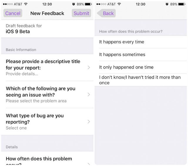 How to Report iOS 9 Beta Bugs to Apple