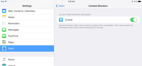 How to Block Ads on iPhone iOS 9 Instruction