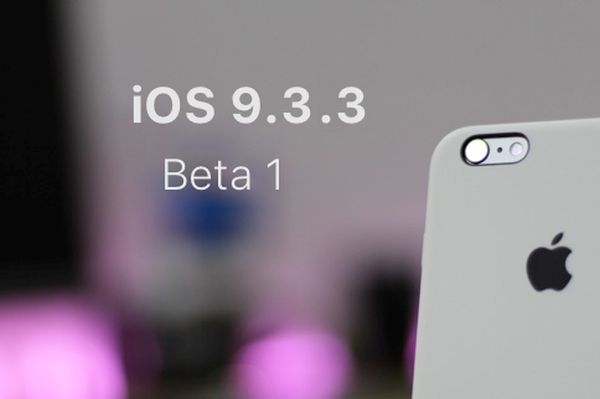 iOS 9.3.3 Beta 1 Public iPhone iPad Release