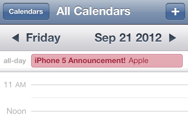 iPhone 5 Release Date September, 21