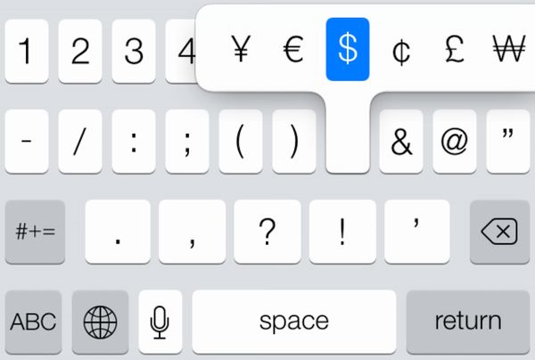 iPhone 7 Special Characters