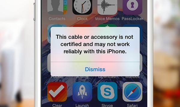 Learn to Deal with iPhone 6 Charging вЂAccessory Not CertifiedвЂ™ Issues