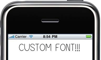 iPhone Custom Fonts 1