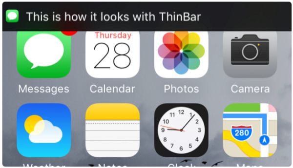 Fit Notification Banners in iPhone Status Bar