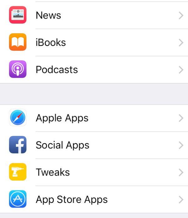 Keep Cydia and App Store Settings in Different iPhone Folders [Jailbreak Tweak]