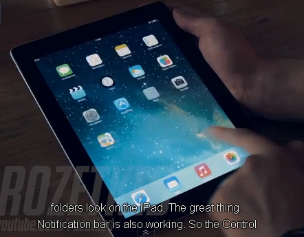 Watch Video of iOS 7 Beta Running on iPad