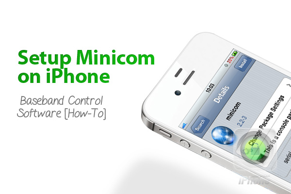 Setup Minicom the iPhone Baseband Control Software