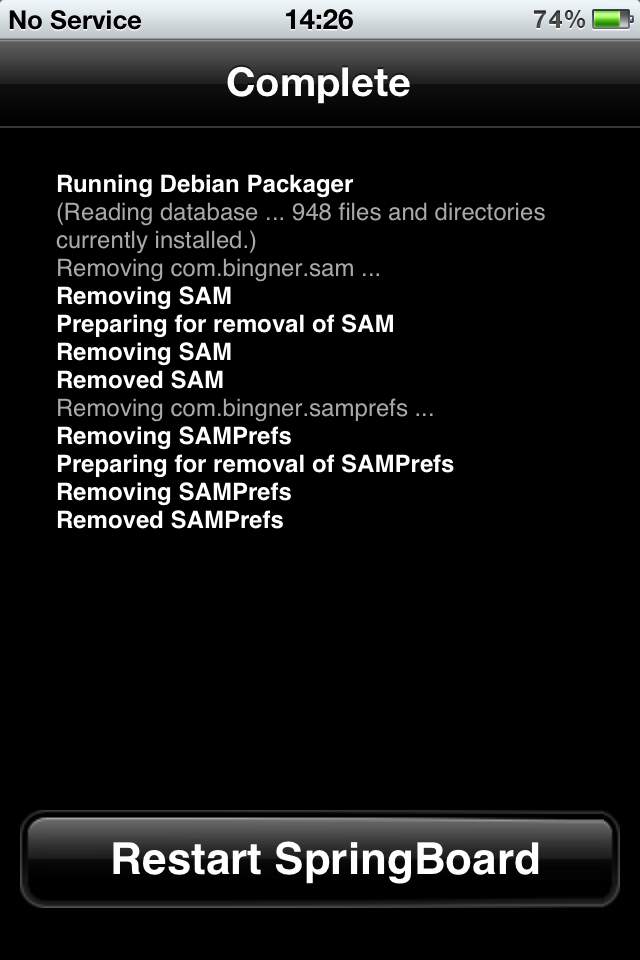 Reboot Cydia after 04.11.08 baseband unlock