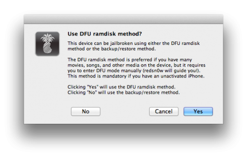 Use Ramdisk Method To Jailbreak iOS 5.1.1 With RedSn0w 0.9.12b2 &#124; Mac