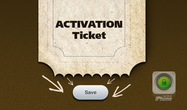 save iphone activation ticket